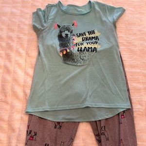 Llama Pajamas Set